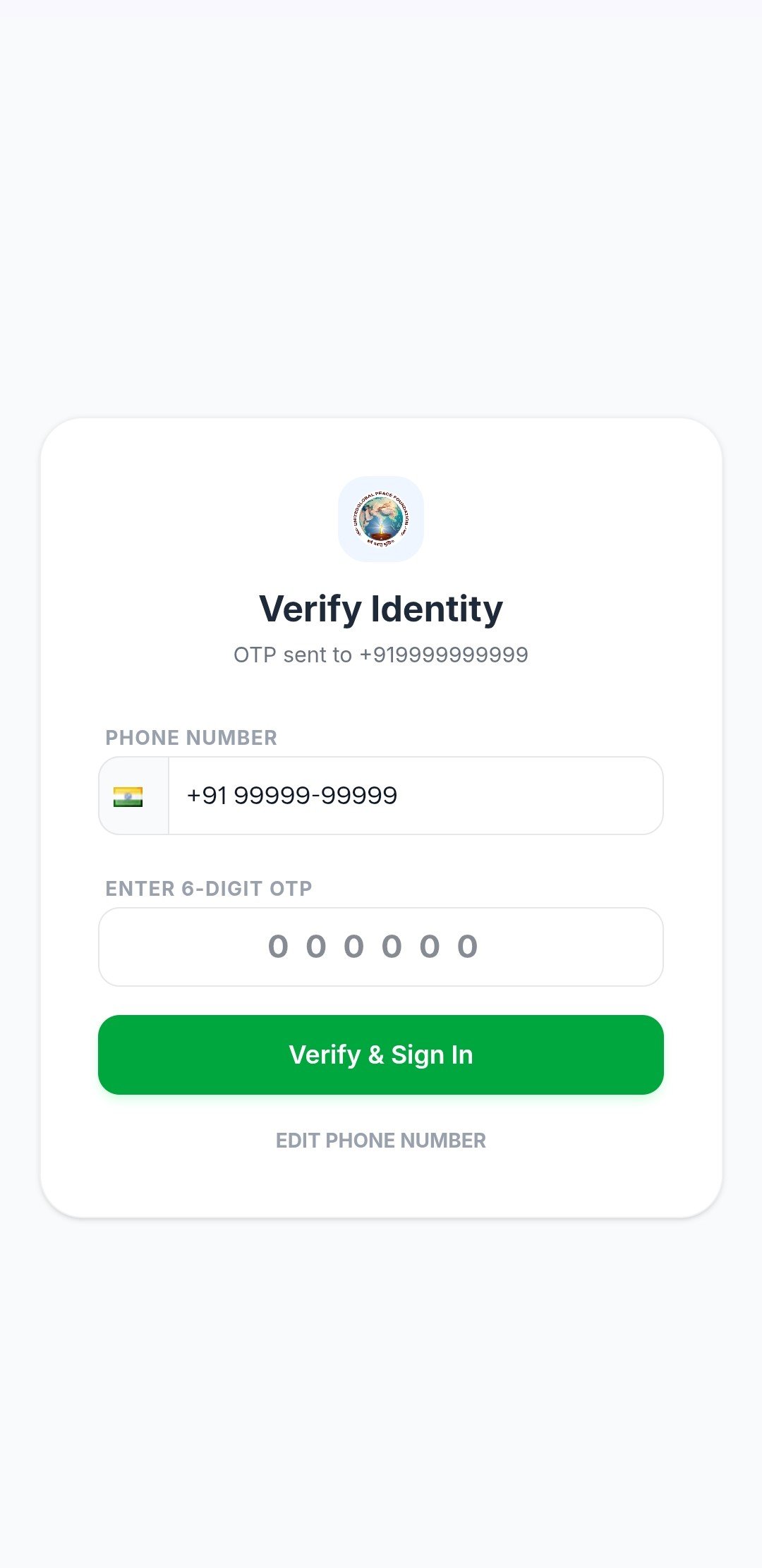 Beneficiary App OTP Login